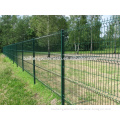 PVC coated RAL6005 welded wire mesh fence(factory, ISO9001)